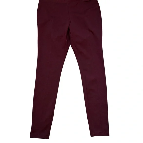 Old Navy Women's Deep Burgundy Leggings - Picture 3 of 7